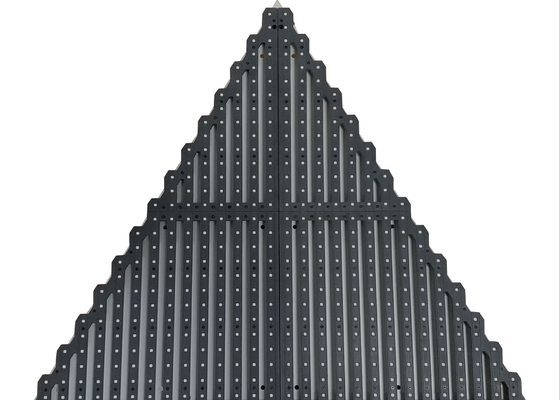 P16 Outdoor IP66 Transparent Flexible LED Mesh Screen For Building Facade