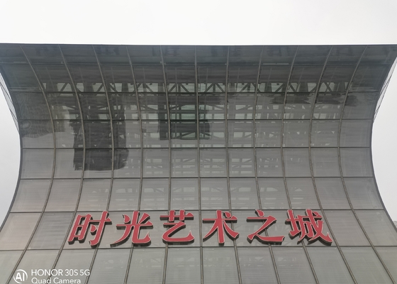 Outdoor Advertising P31.25mm RGB Led Display Screen Waterproof Led Module See Through Screen