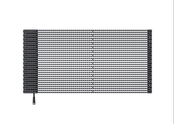 AC265V 260W Outdoor Transparan Led Display IP66 Fotolistrik Untuk Jendela Fasad